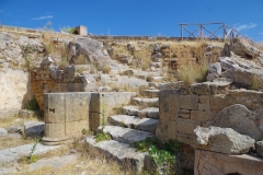 Staircase leading from the stoa to the theater.