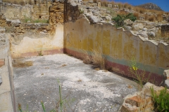 Oecus decorated in 2nd style wall paintings in the House of the Mosaic Circle.