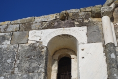 Detail of the spolia used in the Chiesa di San Platano.