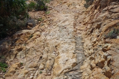 Possible cart ruts in the Nora-Bithia Roman road near Pinus Vilalge.
