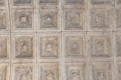 Detail of the coffered ceiling in the Temple of Jupiter.