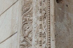Detail of the reliefs around the doorway of the Temple of Jupiter.