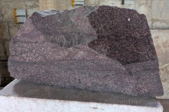 Fragment of porphyry, possibly associated with the sarcophagus of Diocletian. Dated to the early 4th century CE. Found near the cathedral. Arheološki Muzej u Splitu.
