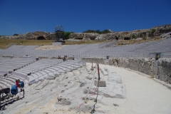 Diazoma  and seating of the theater.