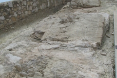 Remnants of the Via Augusta near the amphitheater.
