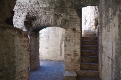 Interior corridor and stairs in the odeon.