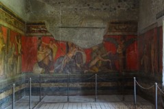 Triclinium in the Villa of the Mysteries at Pompeii.