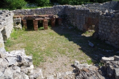 Heated room in the bathing complex of the Maison du Buste en Argent.