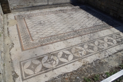 Mosaic in the atrium of the Maison de l'Apollon Lauré.