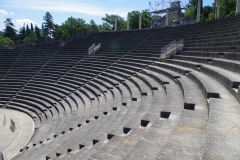 Reconstructed cavea of the theater.