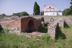 Service area of the baths.