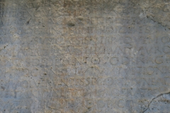 Detail of the Pierre Ecrite.