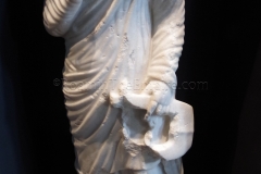 Funerary statue of a deceased figure or a Muse, from a large funerary monument at Sisteron. In the Musée-Gallo-Romain de Sisteron.