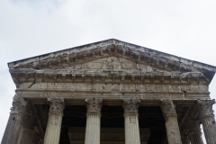 Pediment and architrave of the Temple of Augustus and Livia.