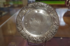 Decorated silver plate in the Musée des Beaux-Arts et d'Archéologie de Vienne. Dated to the 2nd-3rd century CE.