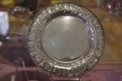 Decorated silver plate in the Musée des Beaux-Arts et d'Archéologie de Vienne. Dated to the 2nd-3rd century CE.
