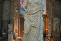 Statue of Fortune-Tyche, found in the Palais du Miroir. Dated to the 2nd-3rd century CE, displayed in the Musée Archéologique Saint-Pierre.