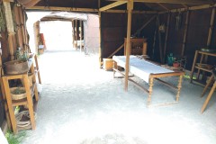 Reconstructed hospital tent.