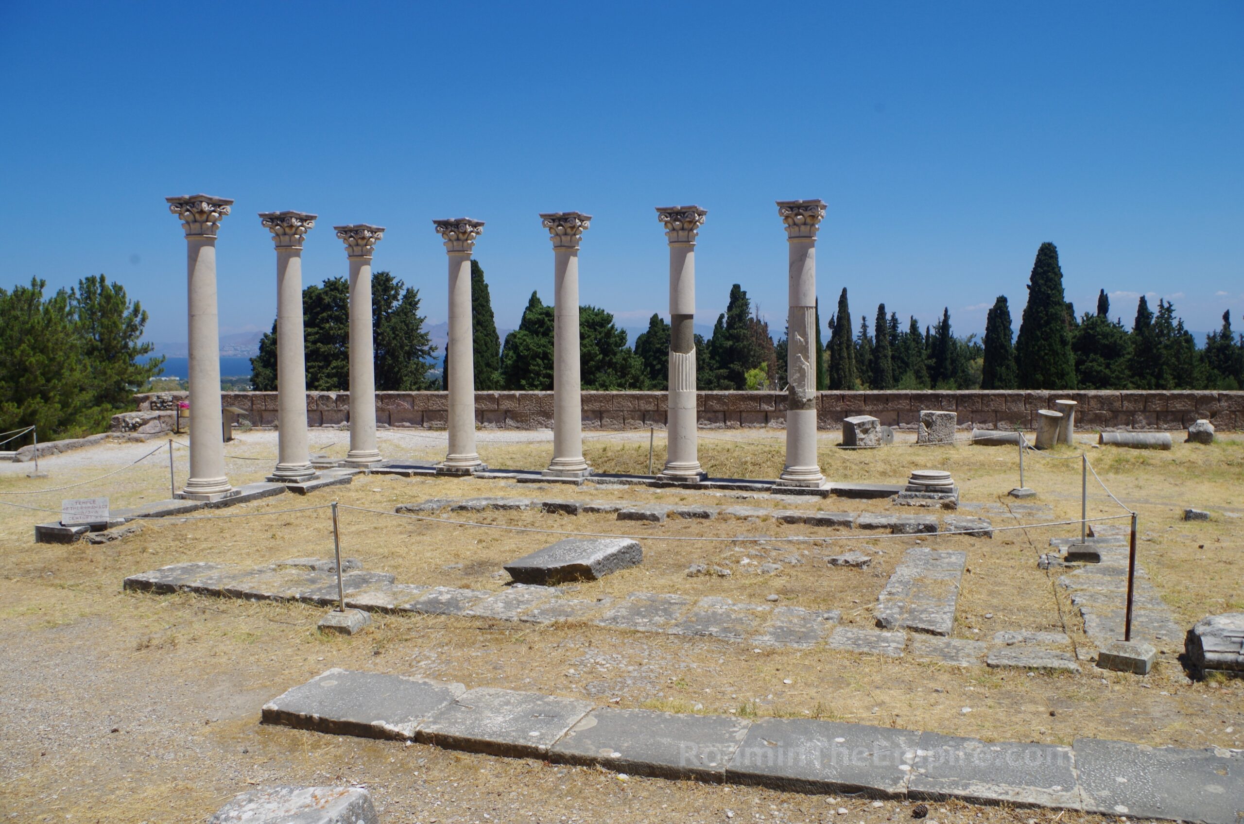 Temple C on the middle terrace. Asclepieion.