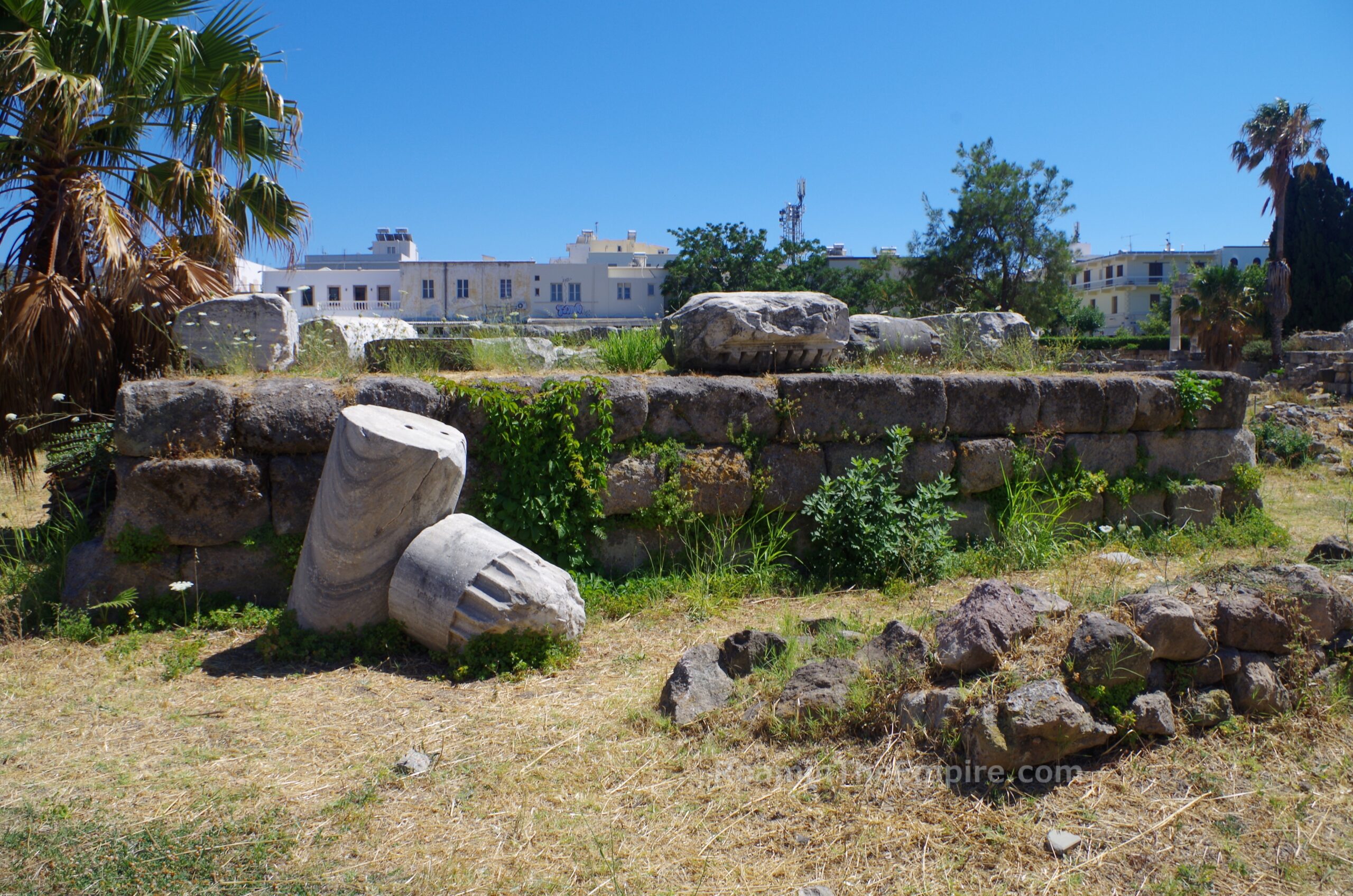 West temple in the Sanctuary of Aphrodite. Kos.
