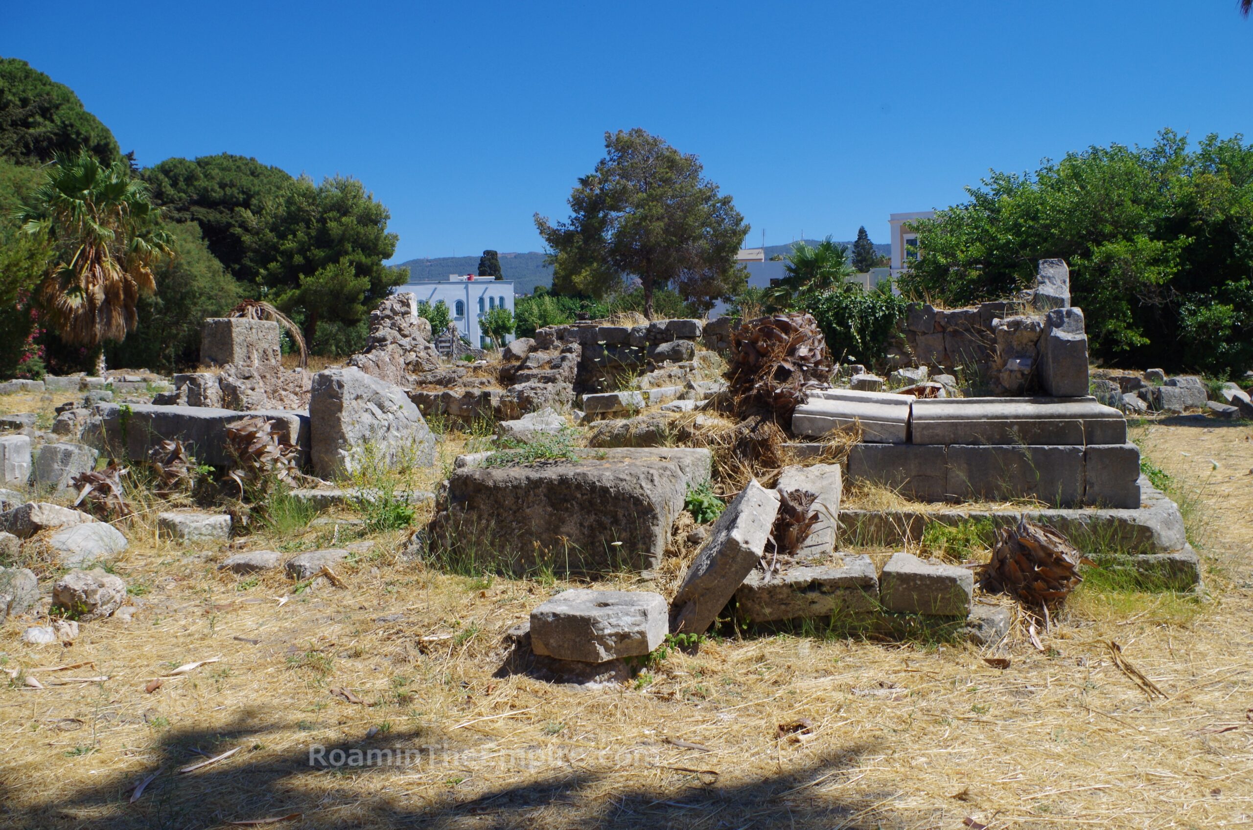 North side of the temple in the Sanctuary of Hercules.