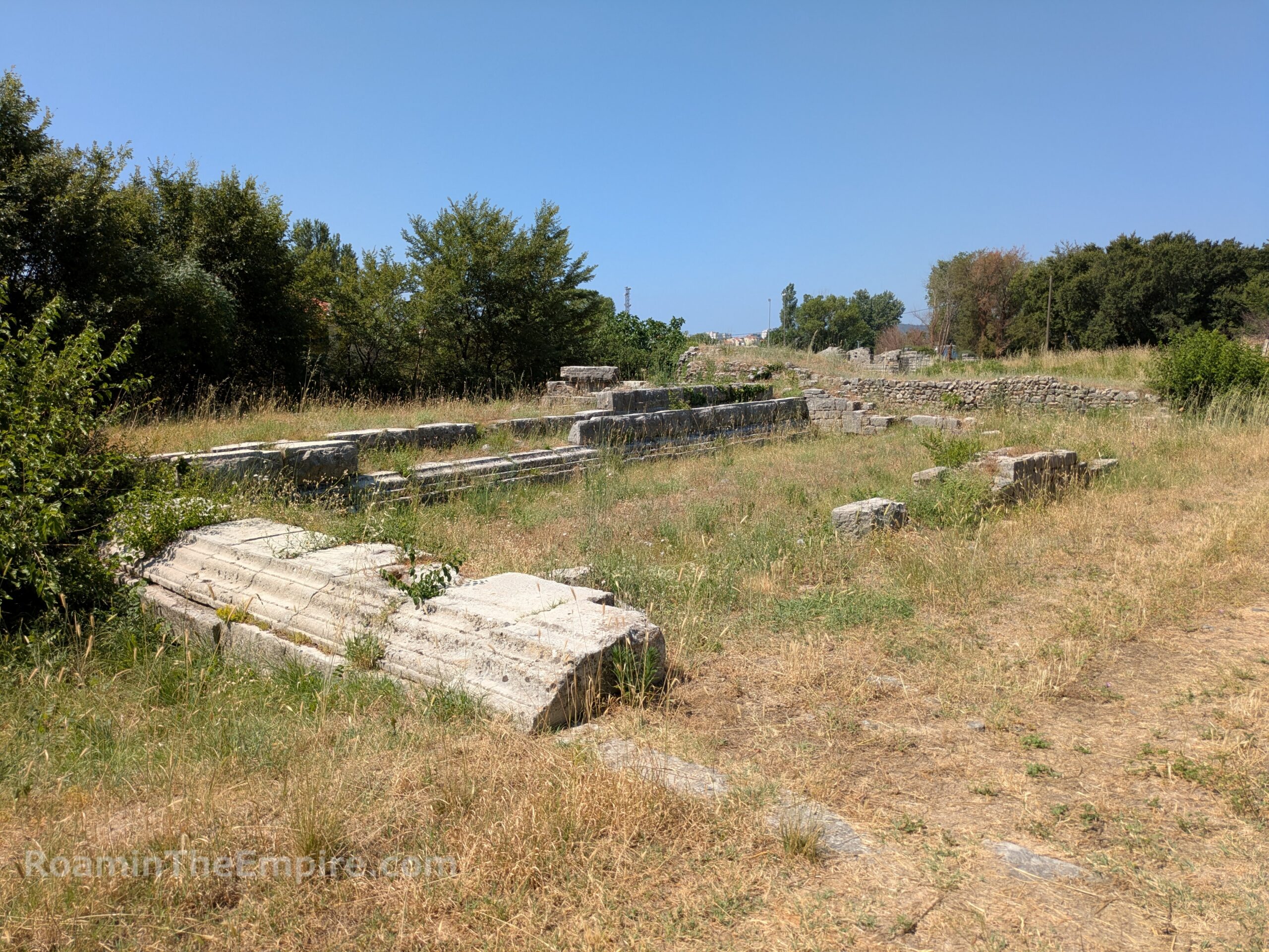 Capitolium in the forum area.