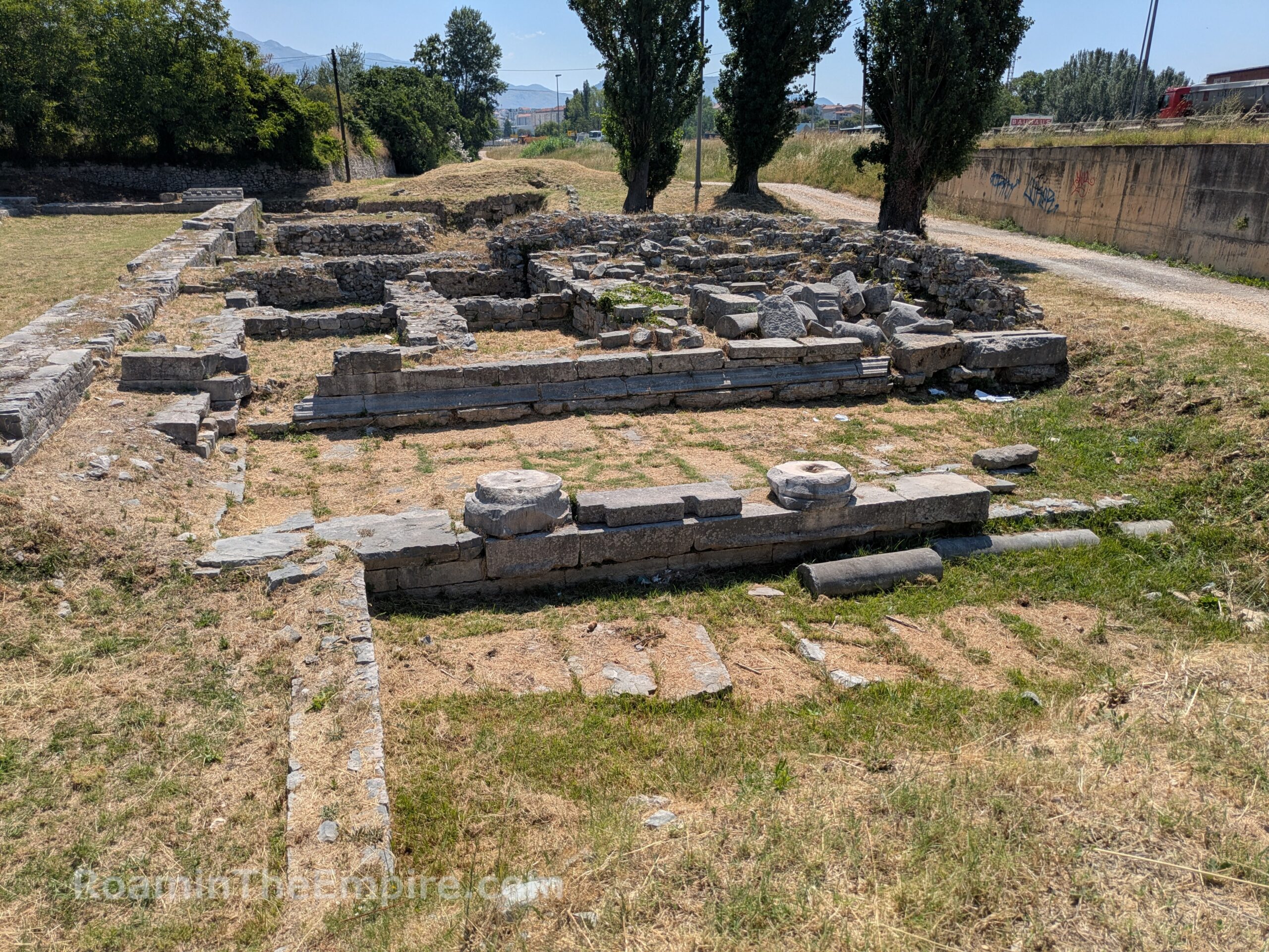 Temple south of the theater. Salona.