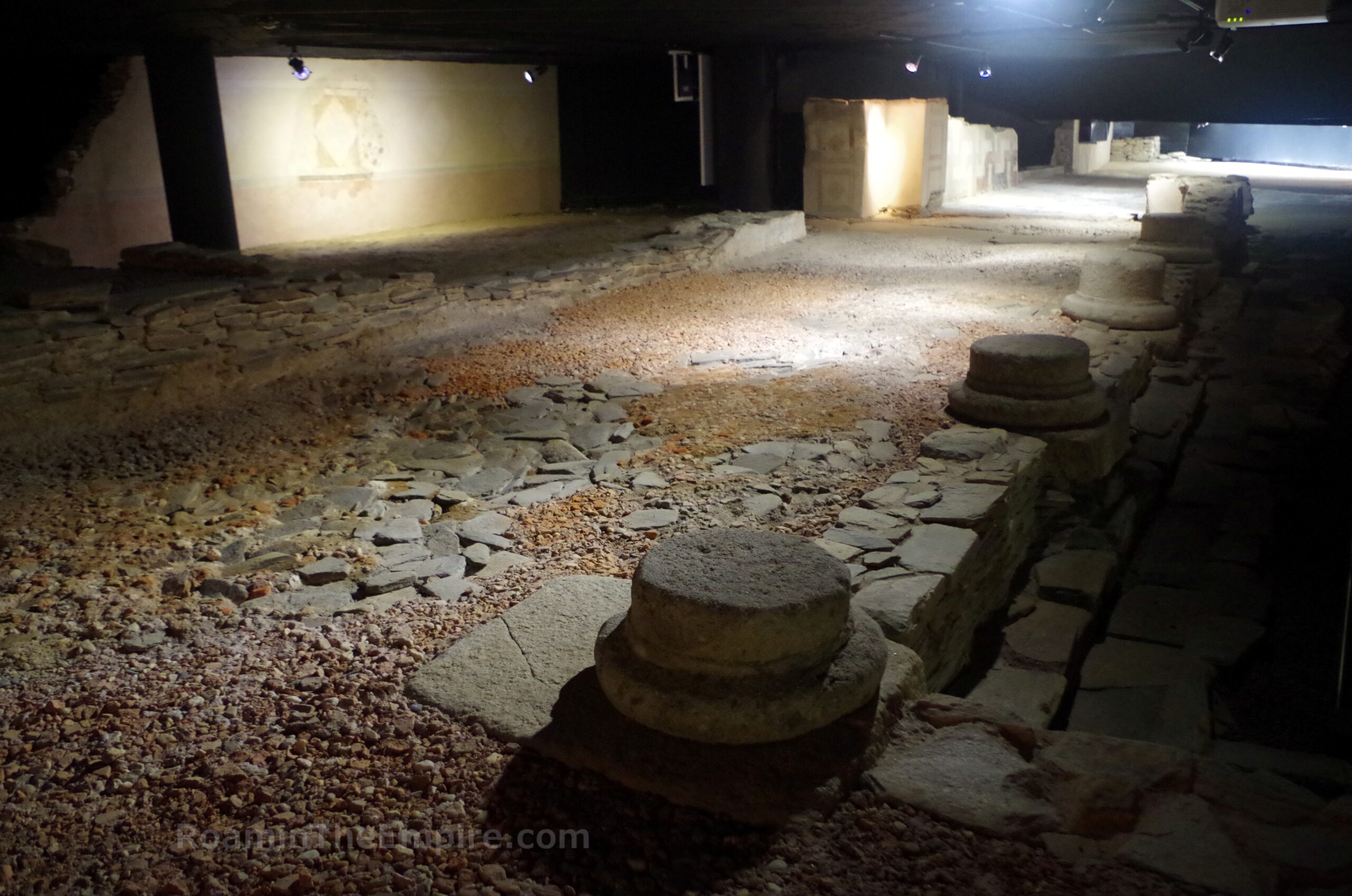 Area around the peristyle courtyard at the Casa dos Mosaicos. Lucus Augusti.