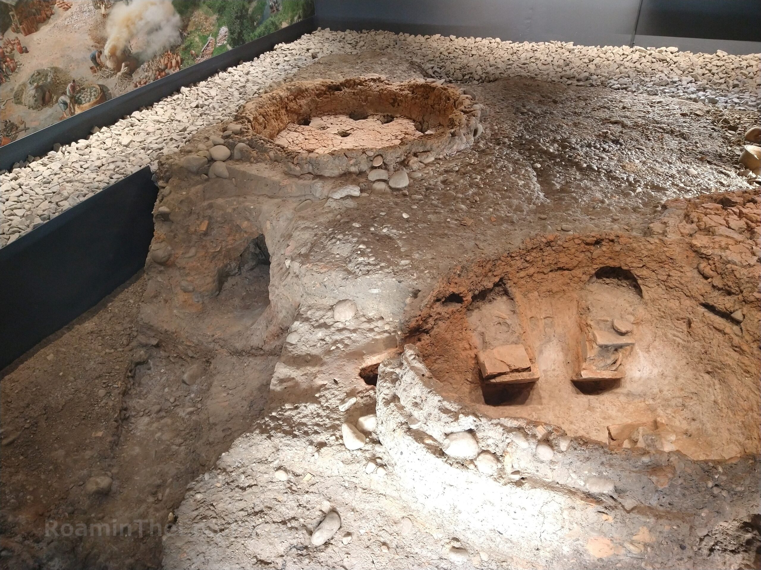 Pottery kilns.