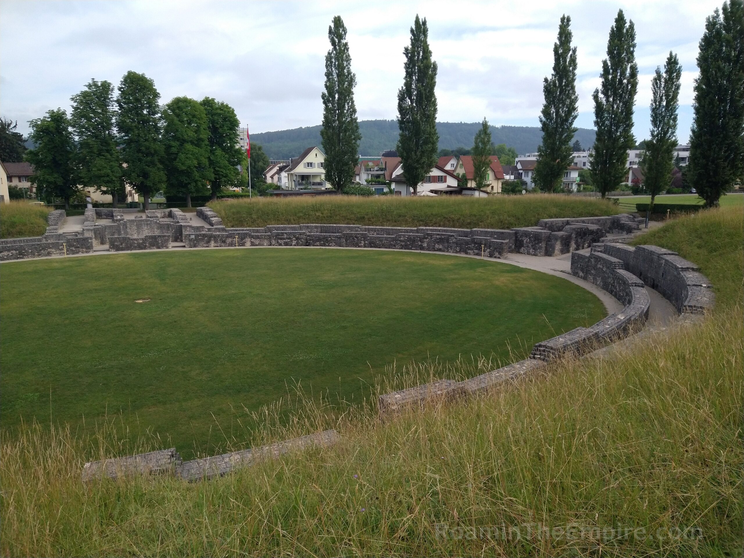 East side of the amphitheater. Vindonissa.