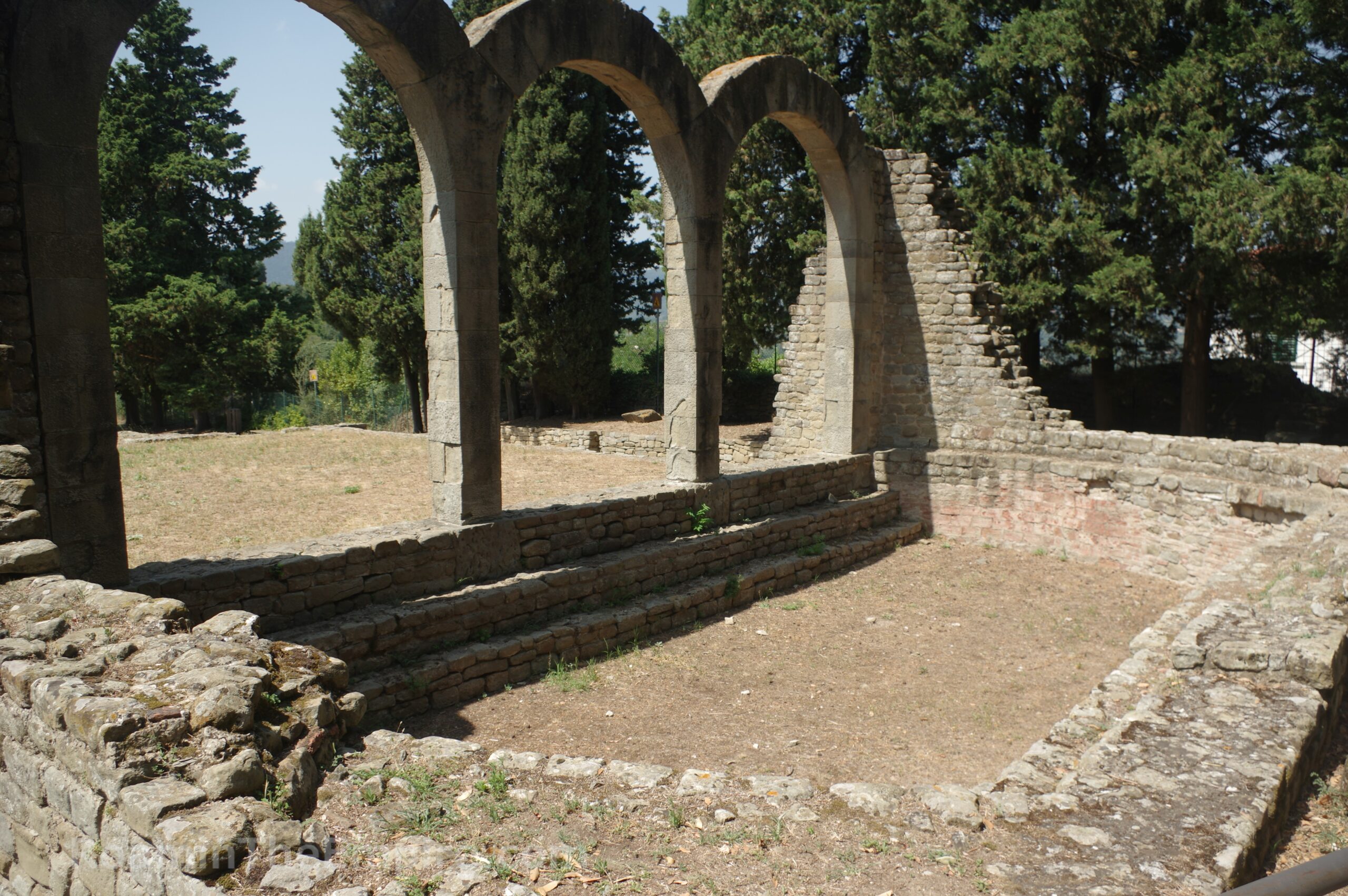Pool and arches of the frigidarium.