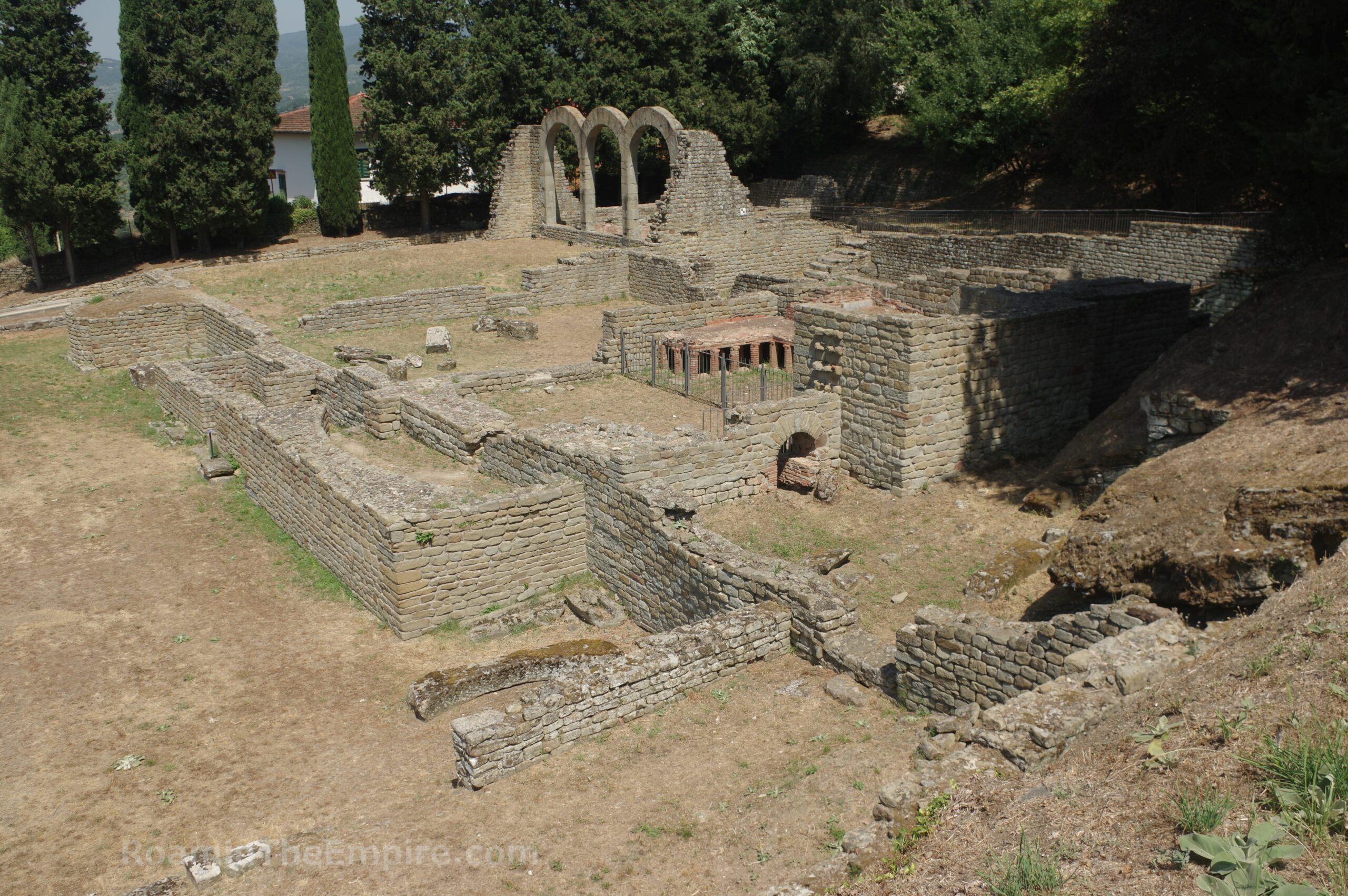 Main rooms of the bathing complex. Faesulae.